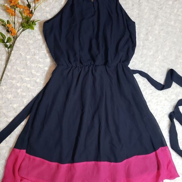 Maurices size small blue and pink midi dress - Picture 3 of 3